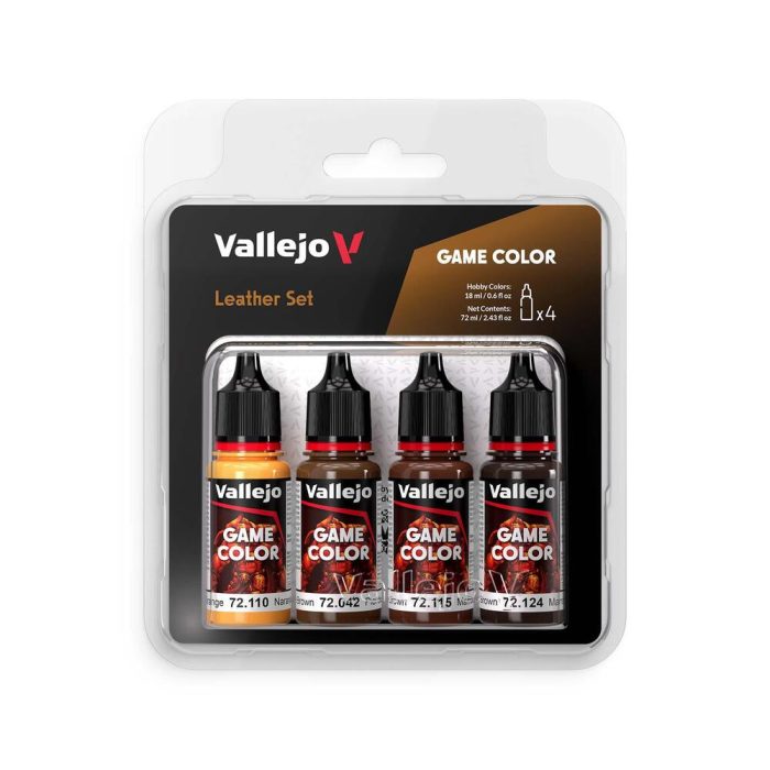 Vallejo - Game Color - 4 Colors - Leather Set