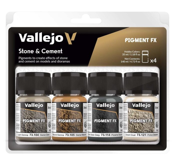 Vallejo - Pigments - Set Stone & Cement 35ml