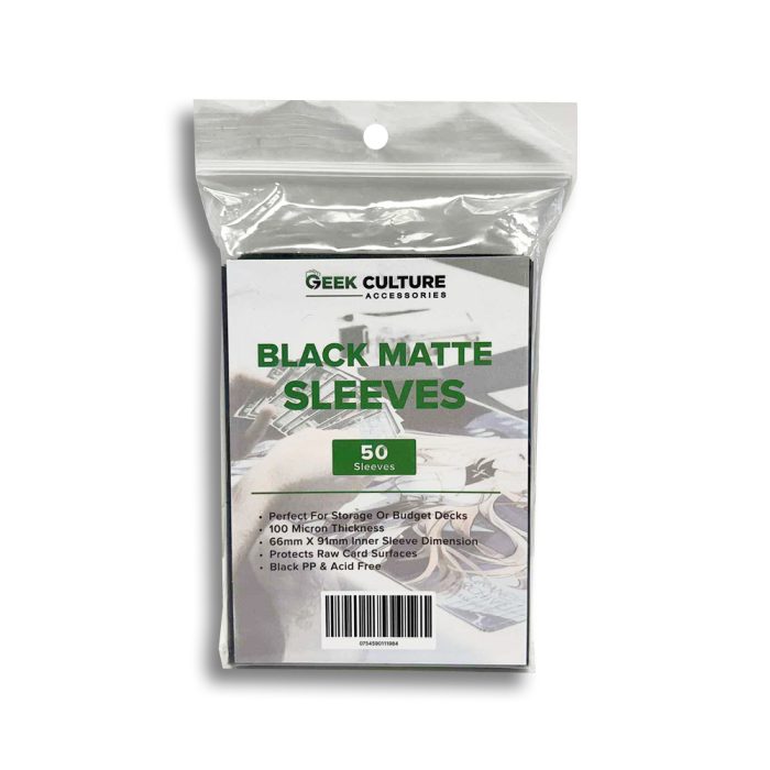Geek Culture - Black Matte Sleeves (50ct)