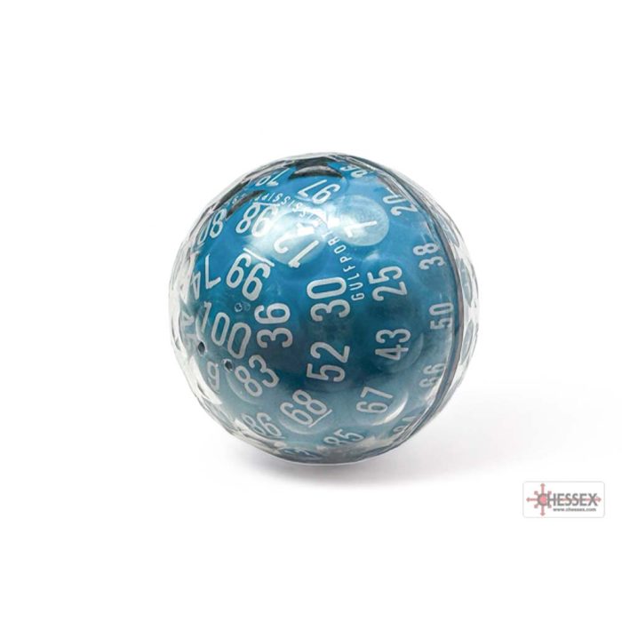 Chessex - Opaque Zocchihedron Blue/white d100