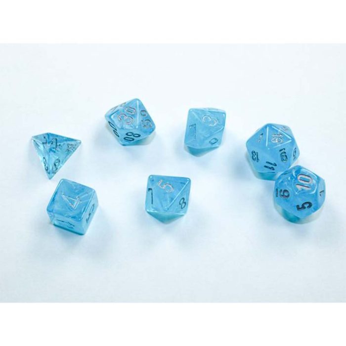 Chessex - Luminary™ Mini-hedral™ Sky/silver 7-Die set