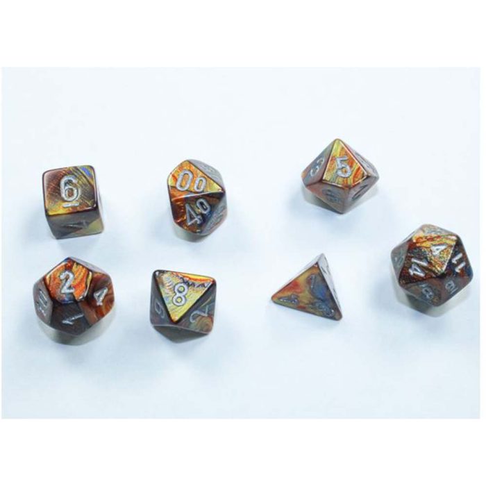 Chessex - Lustrous® Mini-hedral™ Gold/silver 7-Die set