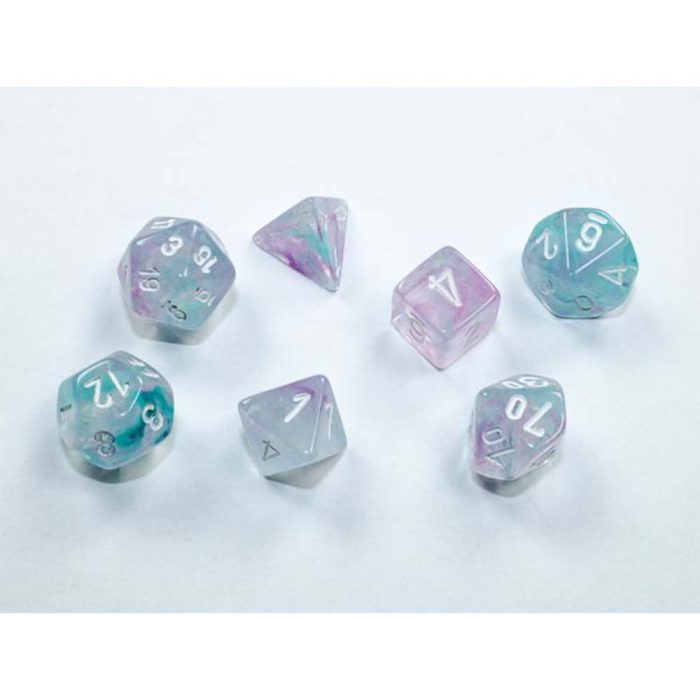 Chessex - Nebula® Mini-hedral™ Wisteria/white 7-Die set