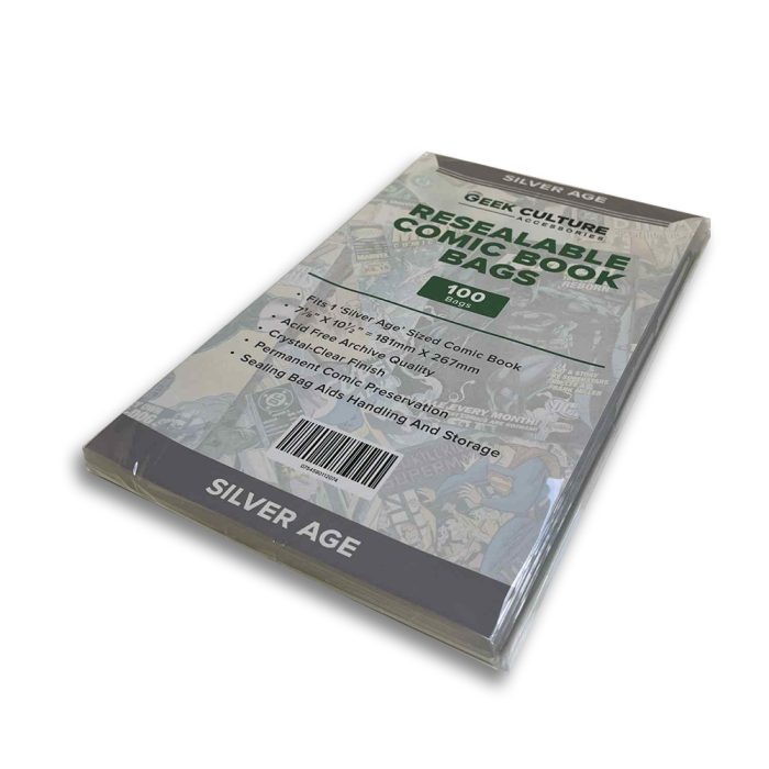 Geek Culture - Comic Bag Resealable Silver Age (100ct)
