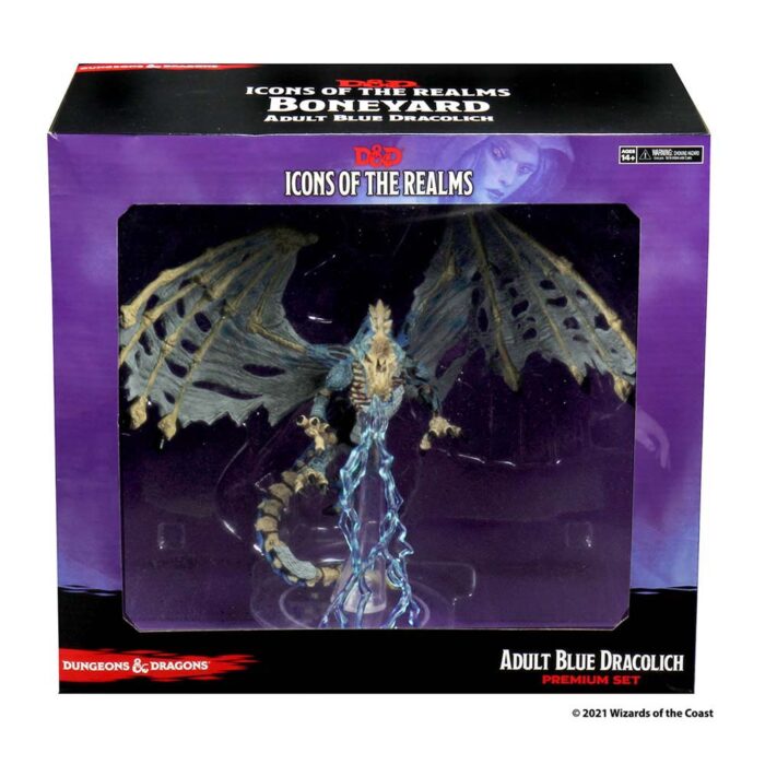 Dungeons & Dragons Icons: Boneyard Premium Set - Blue Dracolich (