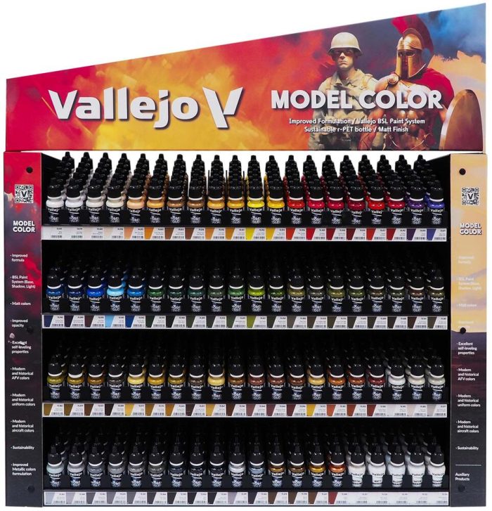Vallejo - Model Color - Display: Hobby Range (Empty Rack)