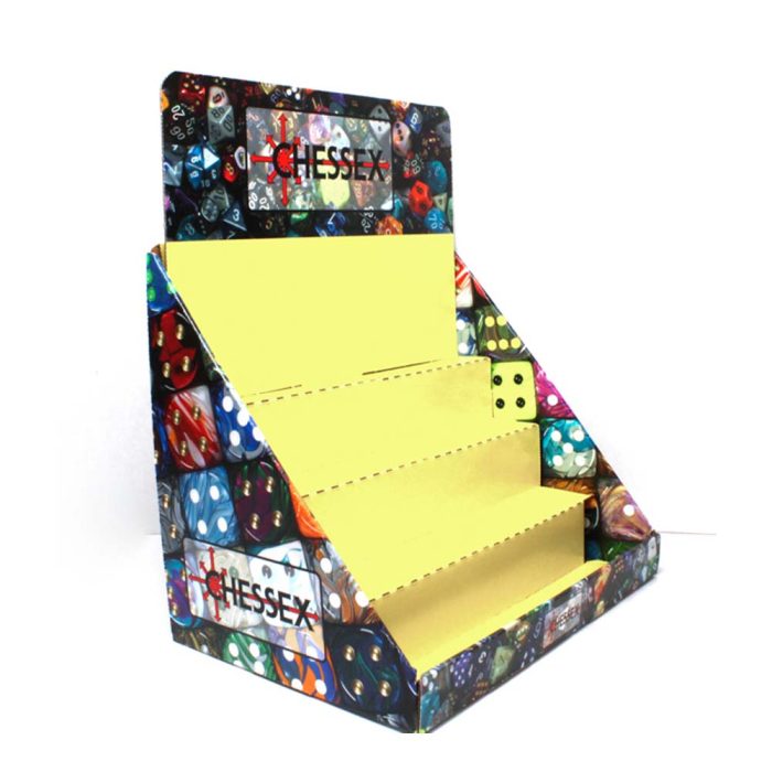 Large Dice Set Display Cardboard (holds up to 28 sets)