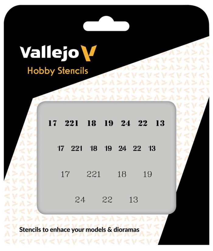Vallejo - Vallejo Stencils - Soviet Numbers WWII