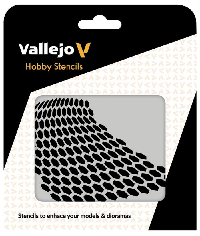 Vallejo - Vallejo Stencils - Distorted Honeycomb