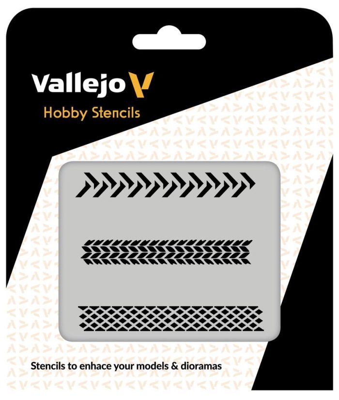 Vallejo - Vallejo Stencils - Tyre Marks