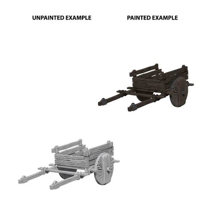 WizKids Deep Cuts Unpainted Miniatures: 2 Wheel Cart