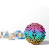 MDG - Metal d20 Spinner: Torched Rainbow - Image 2