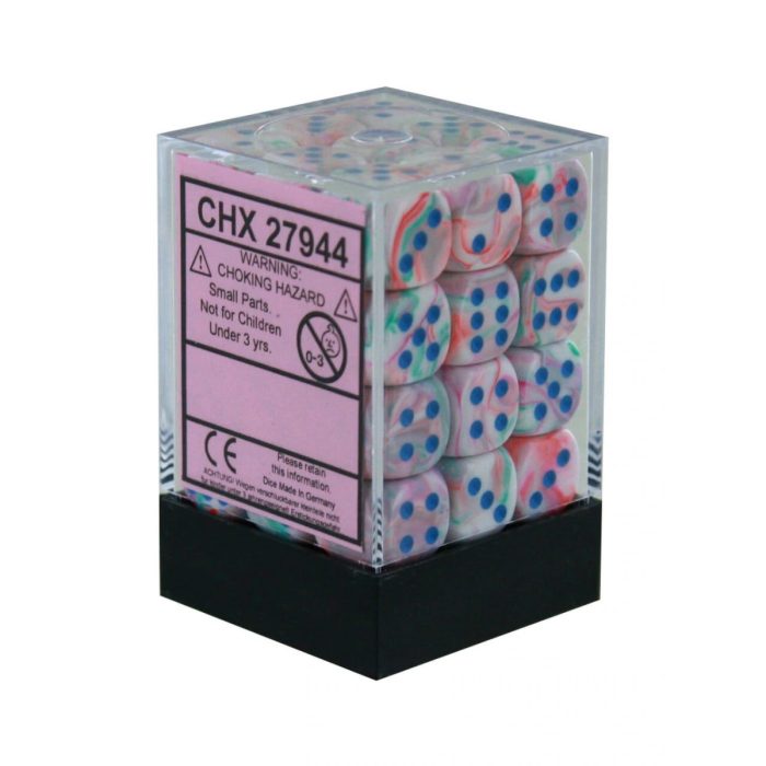 Festive® 12mm d6 Pop Art™/blue Dice Block™ (36 dice)