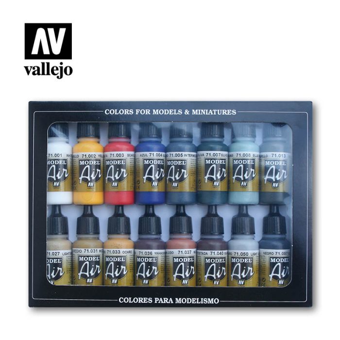 Vallejo - Model Air - Basic Color Pack 16 Color Set