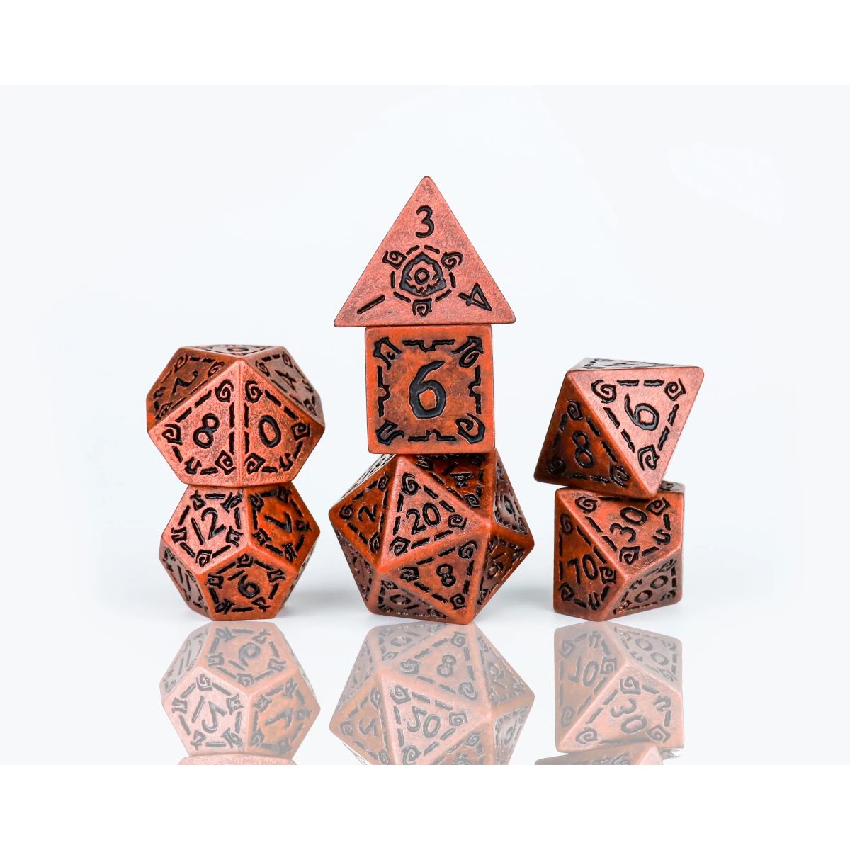 Sirius Dice – Dice Set - Illusory Metal: Copper