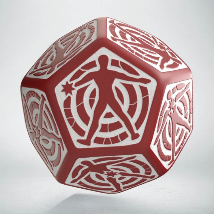 QW - D12 Red & white Hit Location die