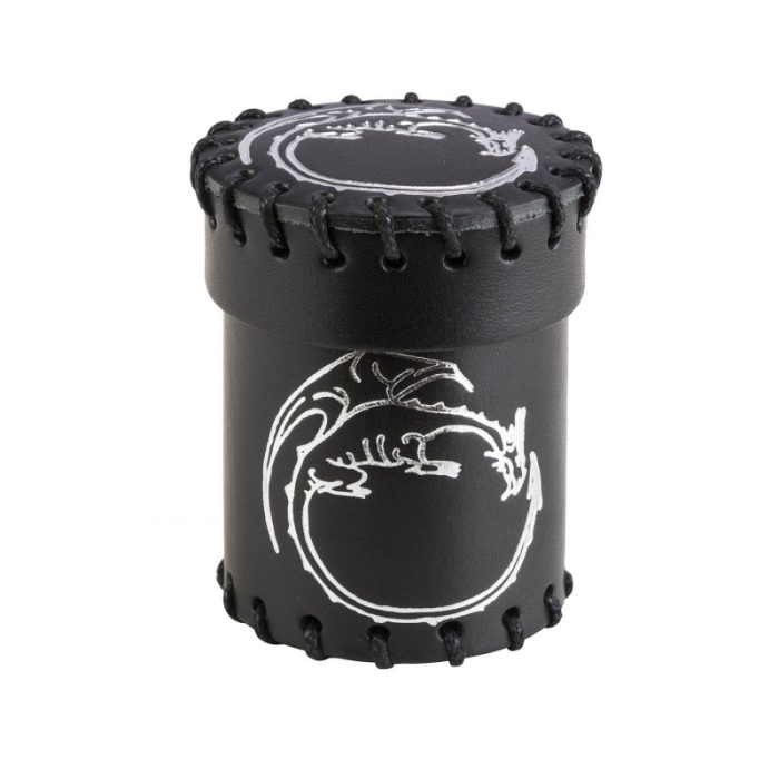 QW - Dragon Black Leather Dice Cup