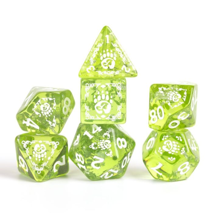 Sirius Dice - D&D Adventure Dice - Druid - Green - Image 3