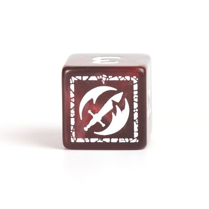 Sirius Dice - D&D Adventure Dice - Fighter - Red - Image 2