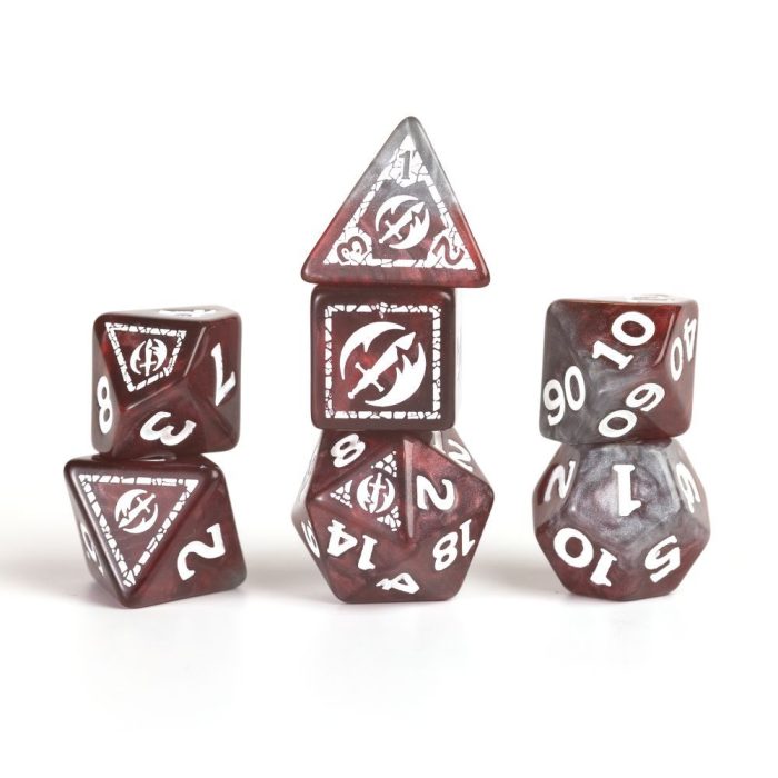 Sirius Dice - D&D Adventure Dice - Fighter - Red - Image 3