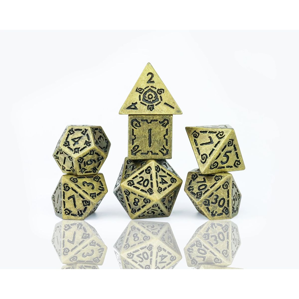 Sirius Dice – Dice Set - Illusory Metal: Gold