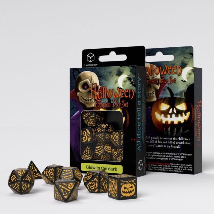 QW - Halloween Pumpkin - Jack O’Lantern Dice Set