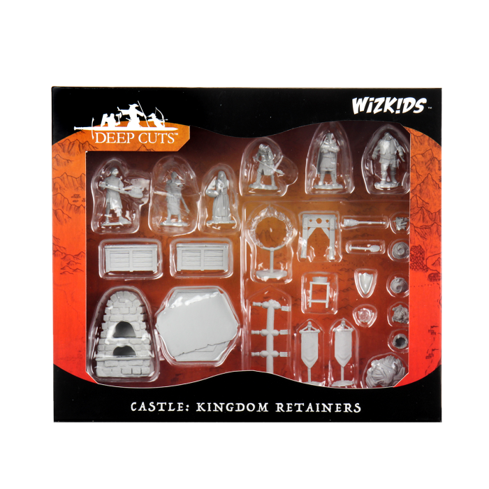 Wizkids Deep Cuts Unpainted Miniatures: Towns People: Castle - Castle 2