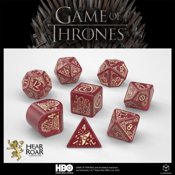QW – Game of Thrones Dice Set: Lannister