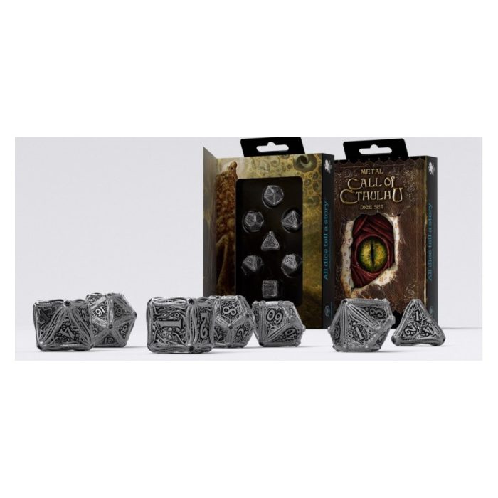 QW - Metal Call of Cthulhu Dice Set