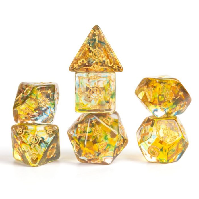 Sirius Dice - D&D Adventure Dice - Ranger - Green / Multi - Image 3