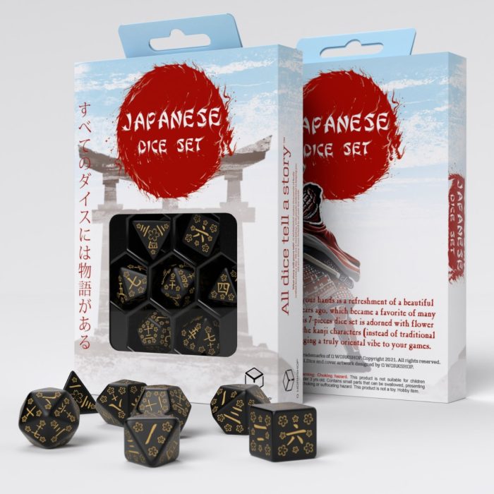 QW - Japanese Dice Set: Deep Night Firefly