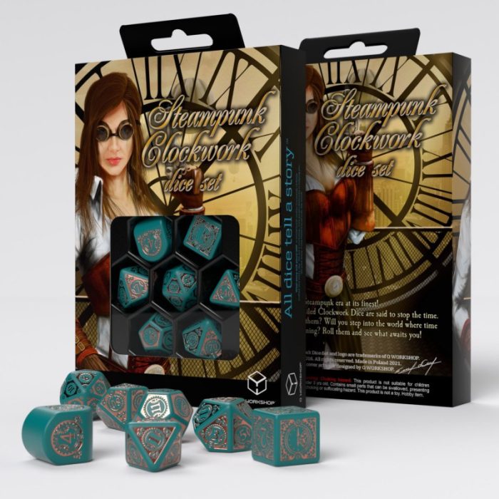 QW - Steampunk Clockwork: Nautical Apparatus Modern Dice Set