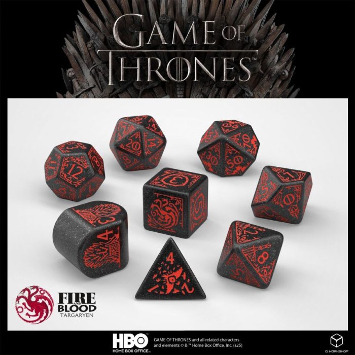 QW – Game of Thrones Dice Set: Targaryen