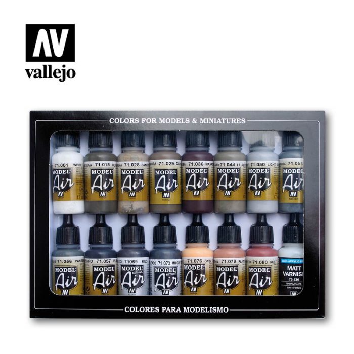 Vallejo - Model Air - Weathering 16 Color Set